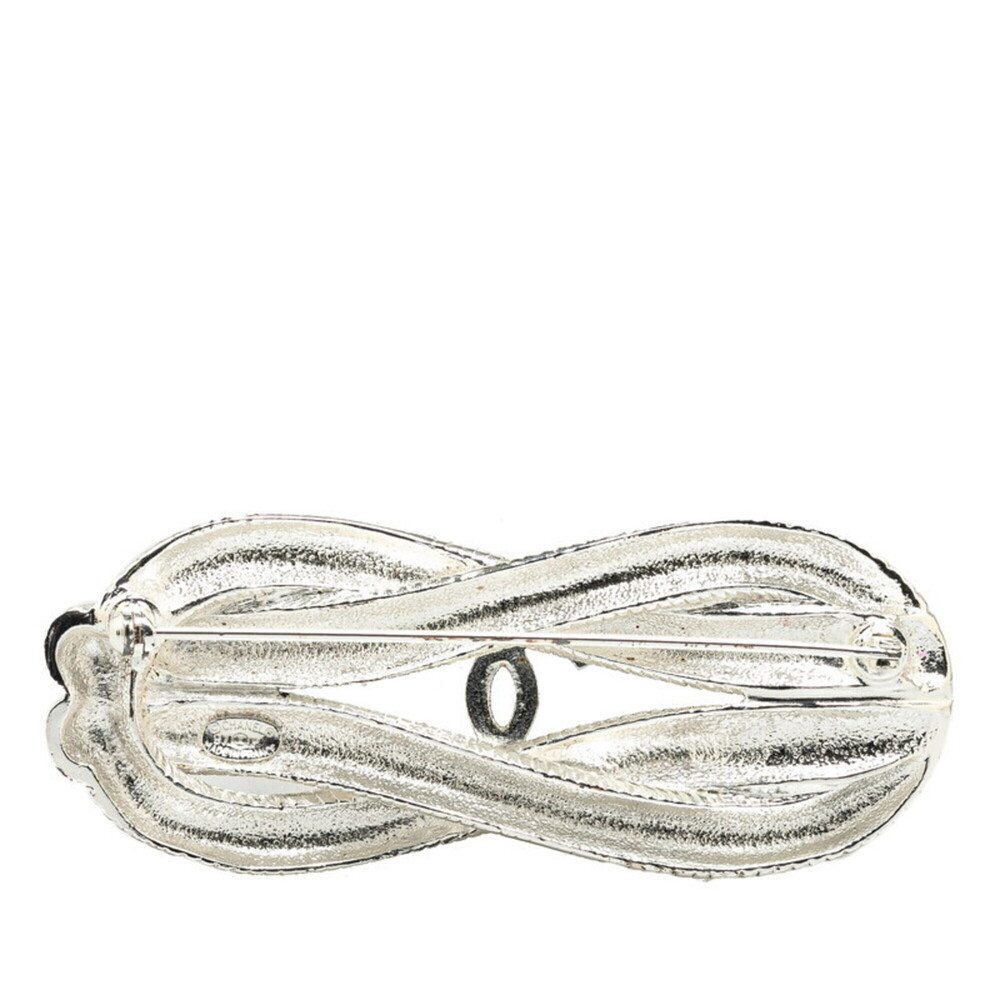 CHANEL Authentic Vintage Silver Logo Brooch - Picture 2 of 7